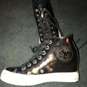 Converse All Star Lux Mid Black/Metallic Gunmetal